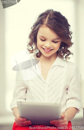 Image of girl with tablet pc