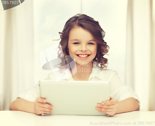 Image of girl with tablet pc