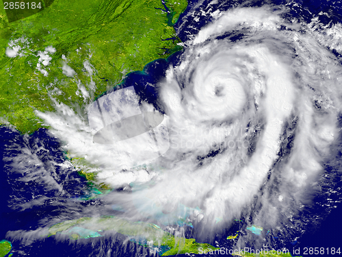 Image of Hurricane over Florida and Cuba