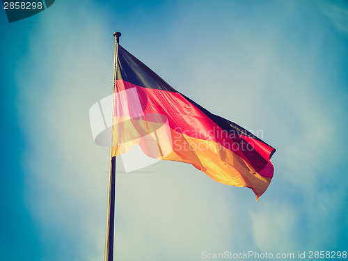 Image of Retro look German flag