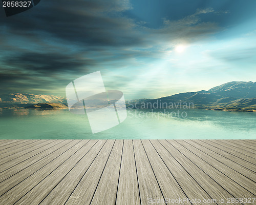 Image of jetty at the ocean