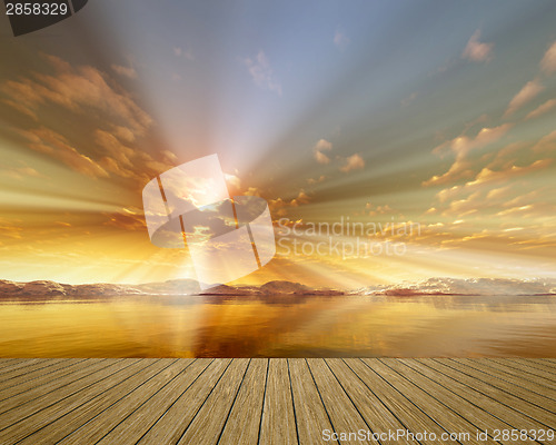 Image of golden sunset