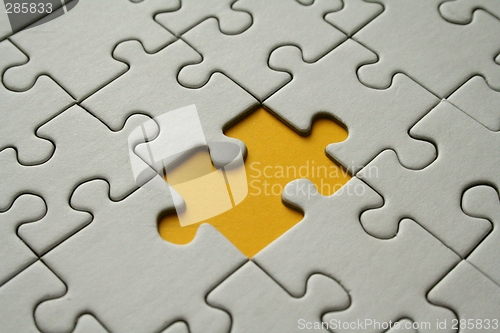 Image of Final yellow jigsaw piece