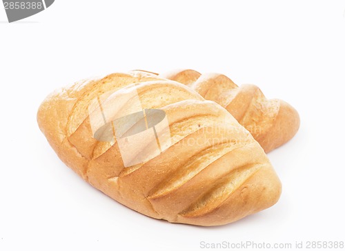 Image of bread on a white background