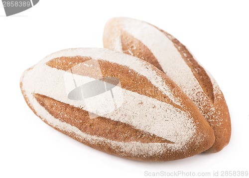 Image of bread on a white background