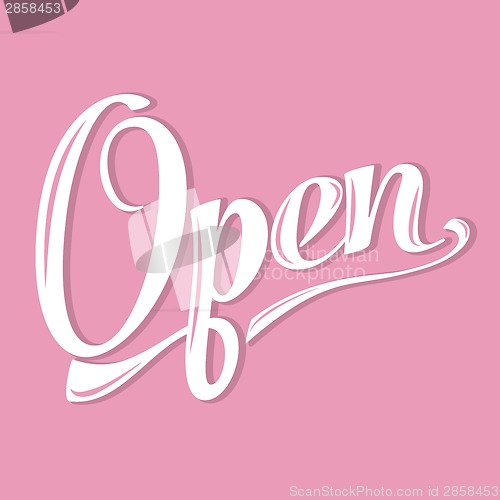 Image of retro open sign