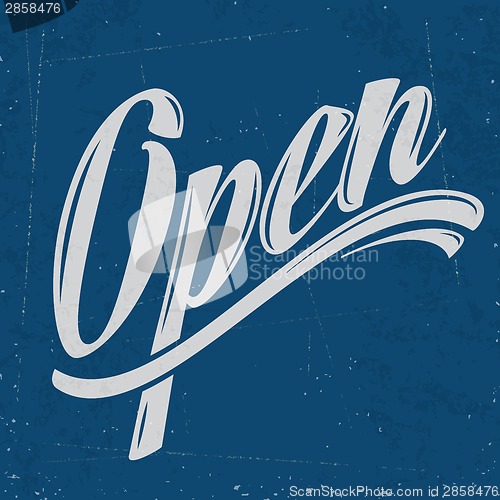 Image of retro open sign