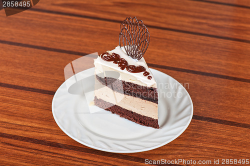 Image of chocolate cake piece