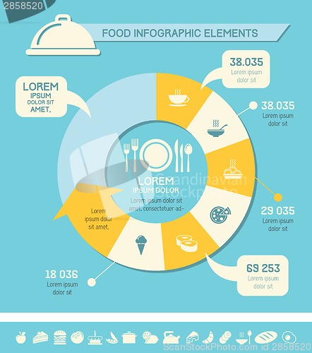 Image of Food Infographic Template.