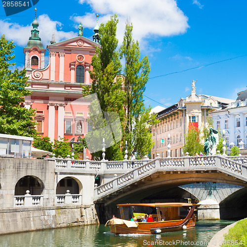 Image of Romantic medieval Ljubljana, Slovenia, Europe.