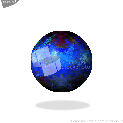 Image of Abstract Blue Globe