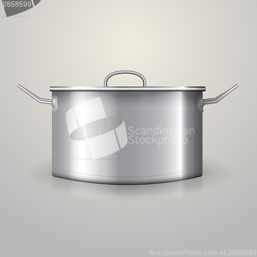 Image of Illustration of aluminum saucepan