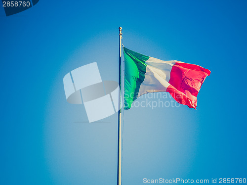 Image of Retro look Italian flag