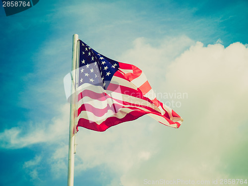 Image of Retro look USA flag