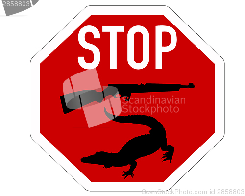 Image of Stop shoot crocodile