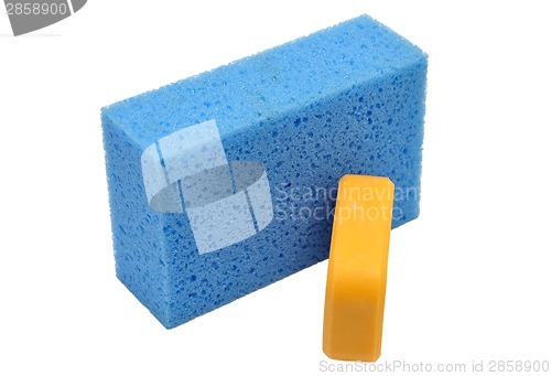 Image of Sponge and soap