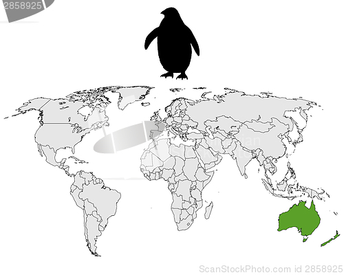 Image of Little penguin range