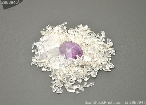 Image of Detailed and colorful image of amethyst mineral