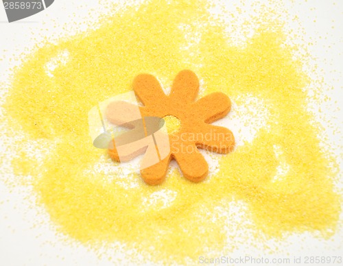 Image of Polenta and felt decoration