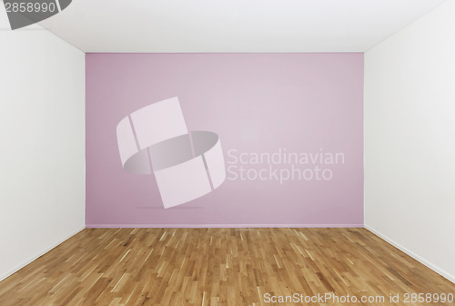 Image of Empty room with a pink wall