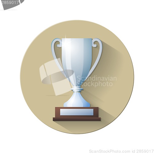 Image of Vector Silver Champions Cup Icon