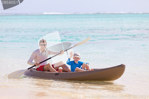 Image of family at kayak