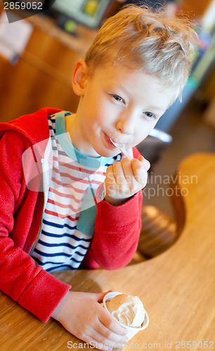 Image of kid eating ice-cream