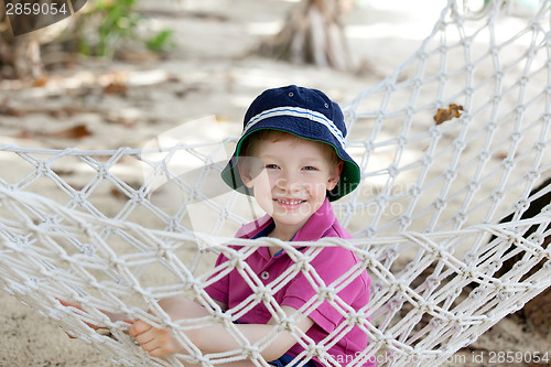Image of kid in hammock