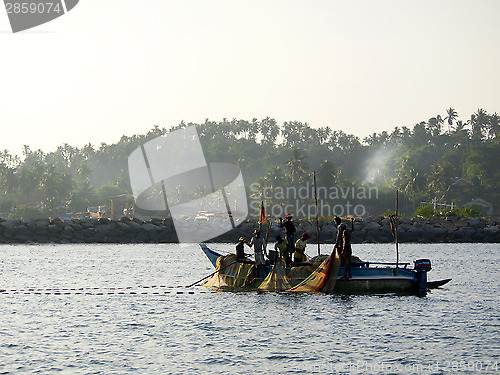 Image of Fishermen at the Indian ocean