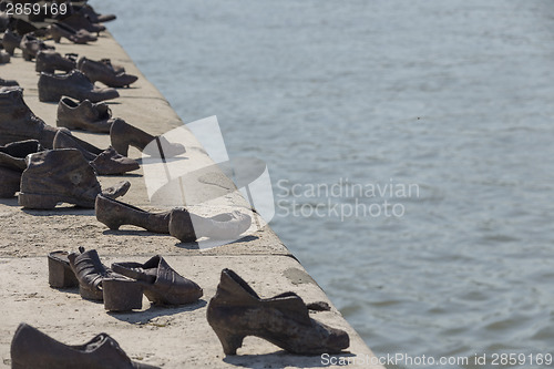 Image of Shoes on the Danube Bank in Budapest