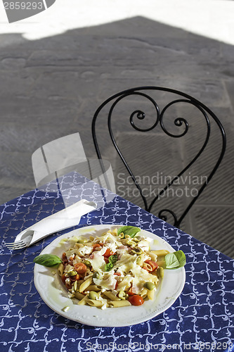 Image of Plate with italian pasta