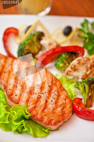 Image of salmon steak