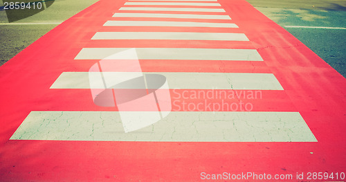 Image of Retro look Zebra crossing