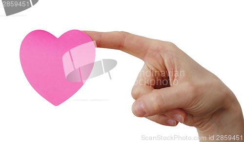 Image of Heart shape Posst It