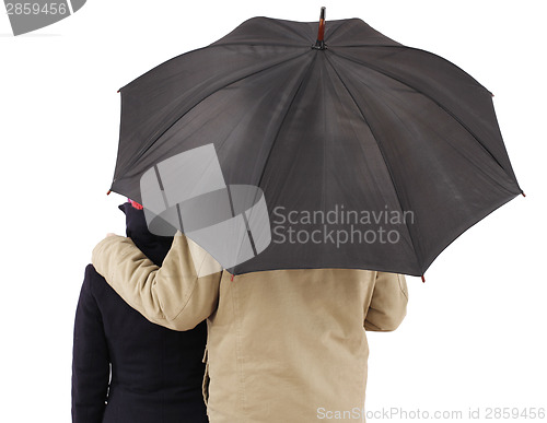 Image of Couple with umbrella