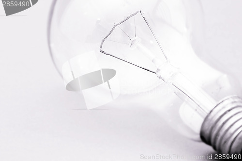 Image of Background with lit lightbulb
