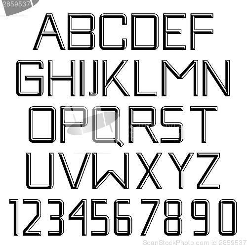 Image of Handmade retro font