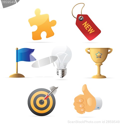 Image of Icons for business metaphor