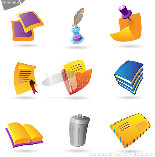 Image of Icons for stationery