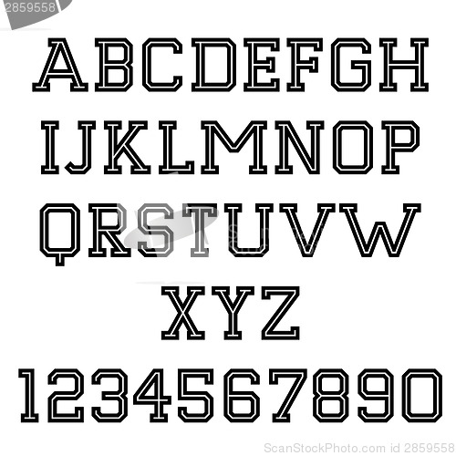 Image of Handmade retro font