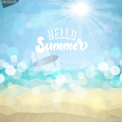 Image of Summer holiday tropical beach background