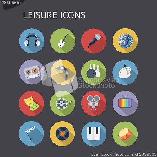 Image of Flat Icons For Leisure