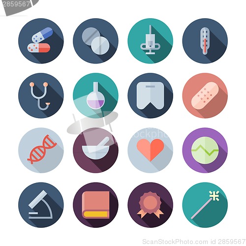 Image of Flat Design Icons For Medical