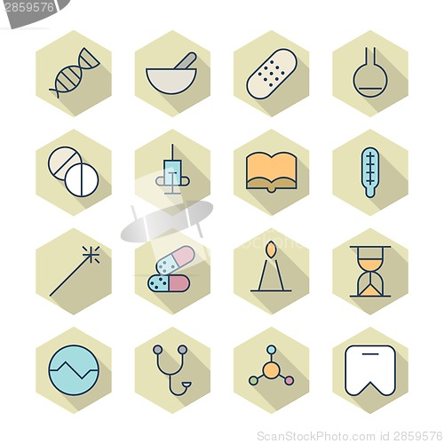 Image of Thin Line Icons For Medical