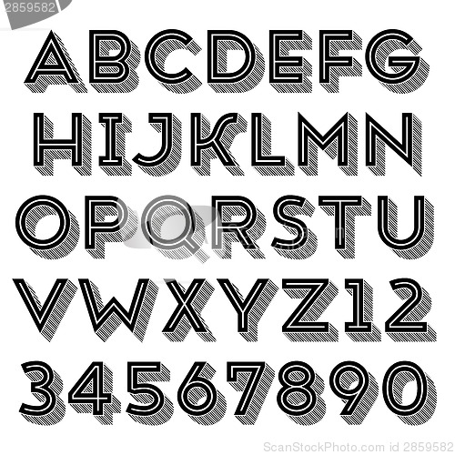 Image of Handmade sans-serif font