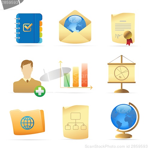 Image of Icons for business metaphor