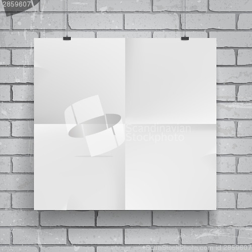 Image of Blank paper poster