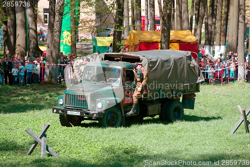 Image of Timur Cherepnin on truck