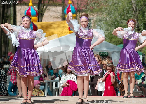 Image of National russian dresses girls