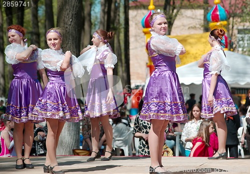 Image of National russian dresses girls